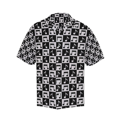 Music Notes Pattern Print Design 01 Mens All Over Hawaiian Shirt