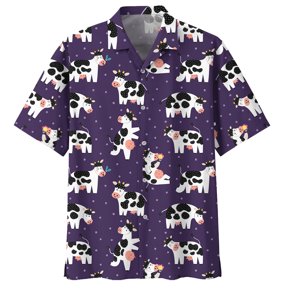 Cow  Purple Nice Design Unisex Hawaiian Shirt For Men And Women Dhc17063752