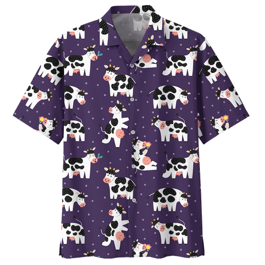 Cow  Purple Nice Design Unisex Hawaiian Shirt For Men And Women Dhc17063752