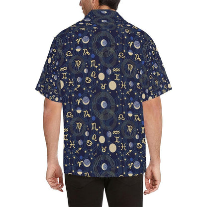 Zodiac Print Design Hawaiian Shirt