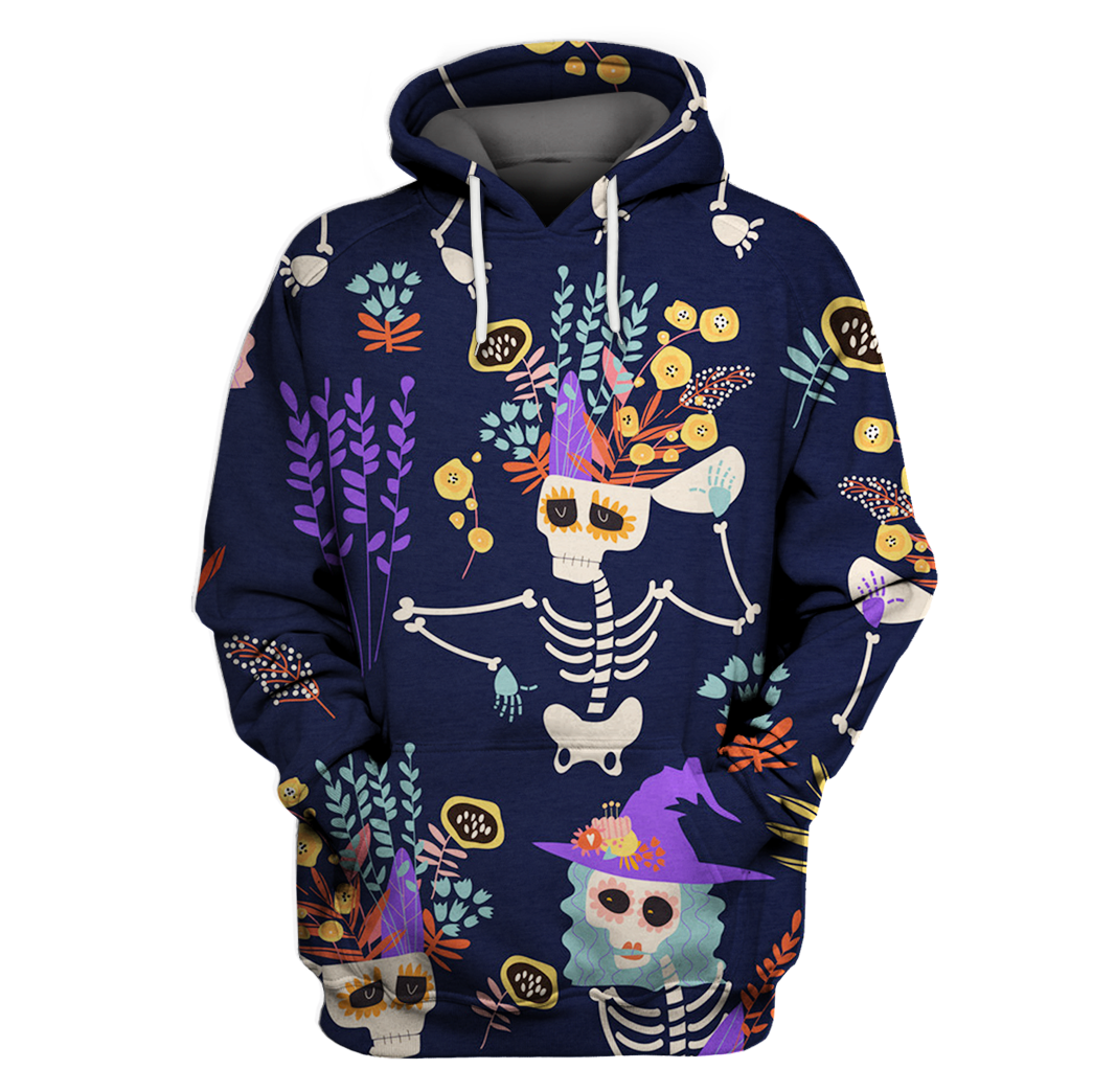 Dancing Skeleton Halloween Hawaiian Shirt