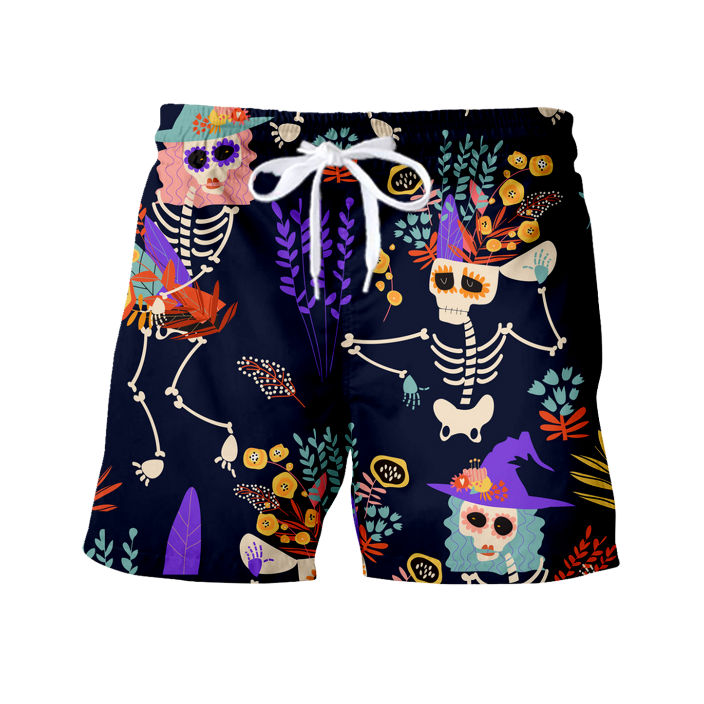 Dancing Skeleton Halloween Hawaiian Shirt