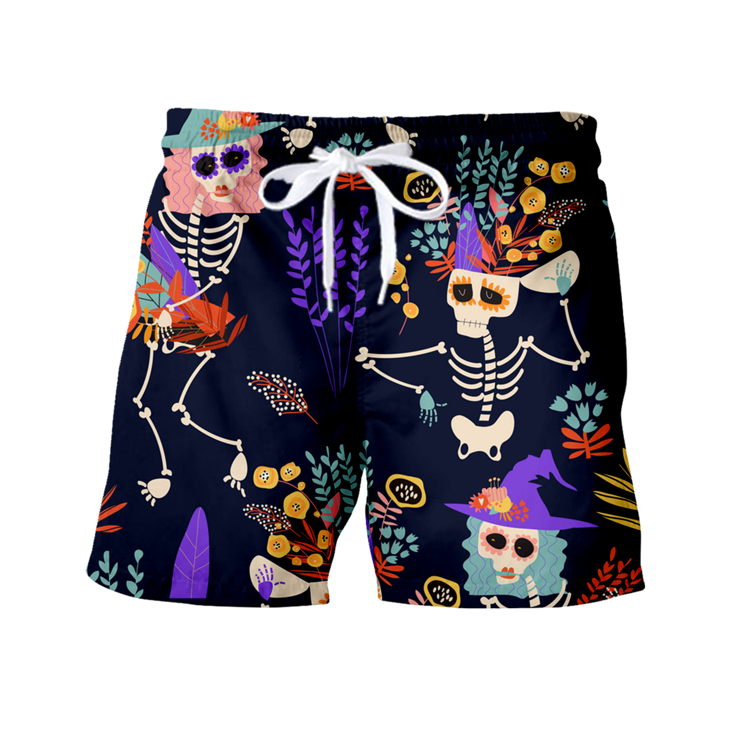 Dancing Skeleton Halloween Hawaiian Shirt