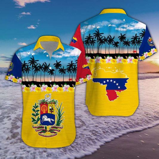 Tropical Beach Venezuela Aloha Hawaiian Shirts #Dh