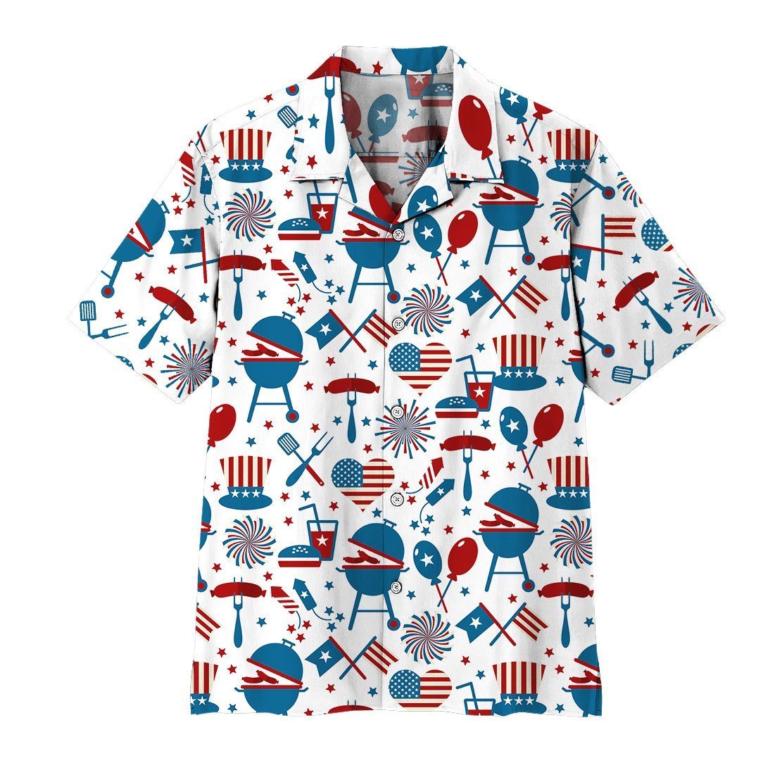  3D 4Th Of July Hawaii Shirt