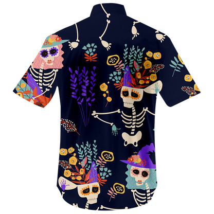 Dancing Skeleton Halloween Hawaiian Shirt