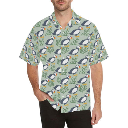 Puffin Pattern Print Design A Hawaiian Shirt