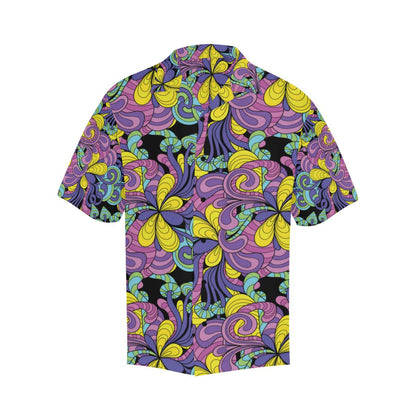 Psychedelic Pattern Print Design A Hawaiian Shirt