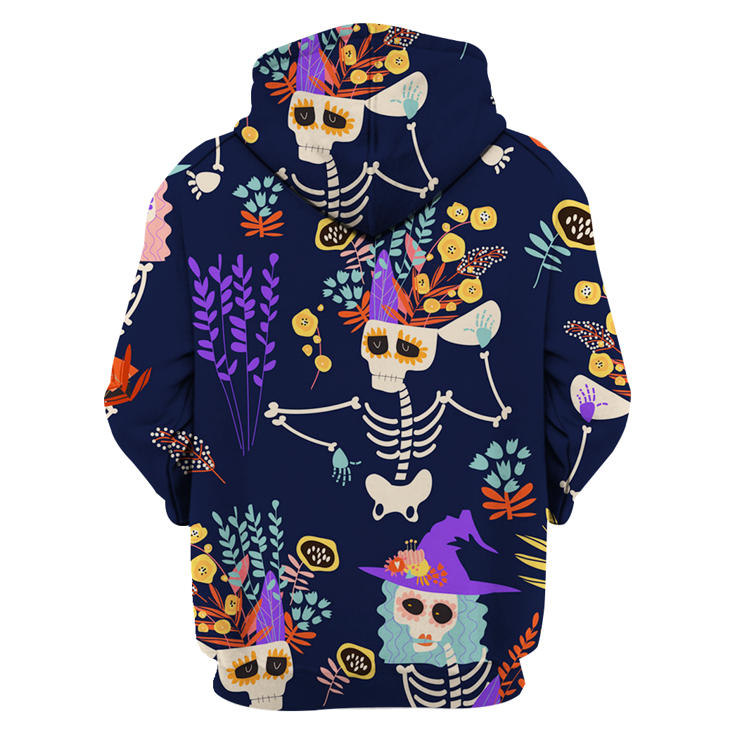 Dancing Skeleton Halloween Hawaiian Shirt