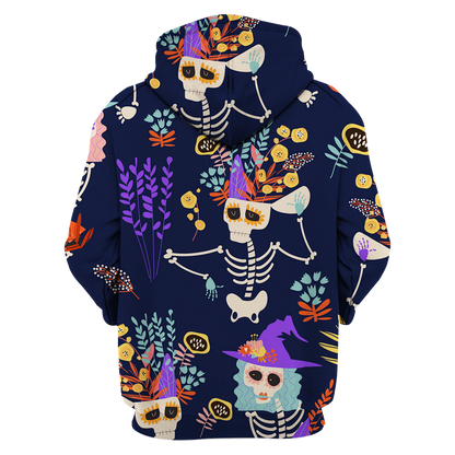 Dancing Skeleton Halloween Hawaiian Shirt