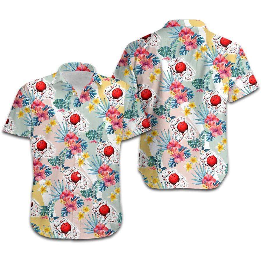 Hawaiian Aloha Shirts Bowling Floral Tropical