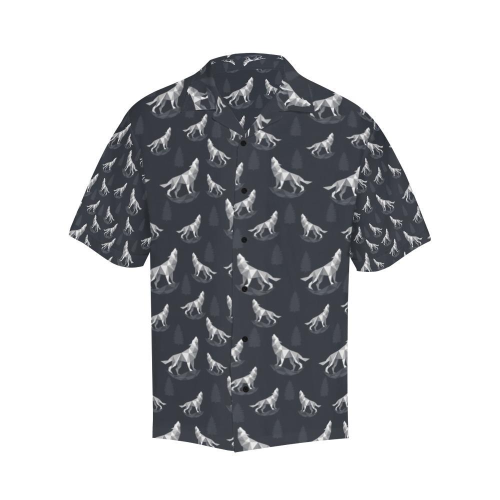 Wolf Print Design Hawaiian Shirt