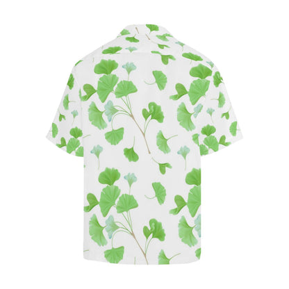 Ginkgo Leaves Pattern Mens All Over Print Hawaiian Shirt