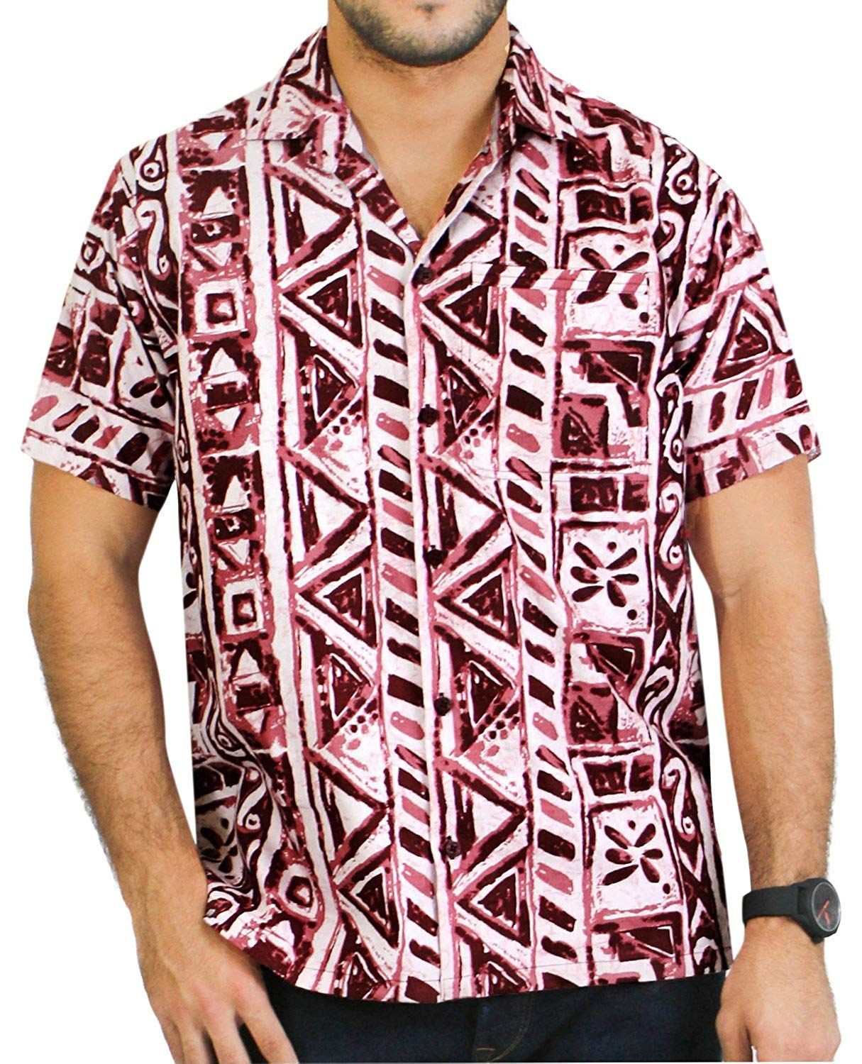 Abstract Red Nice Design Hawaiian Shirt Dhc18061634