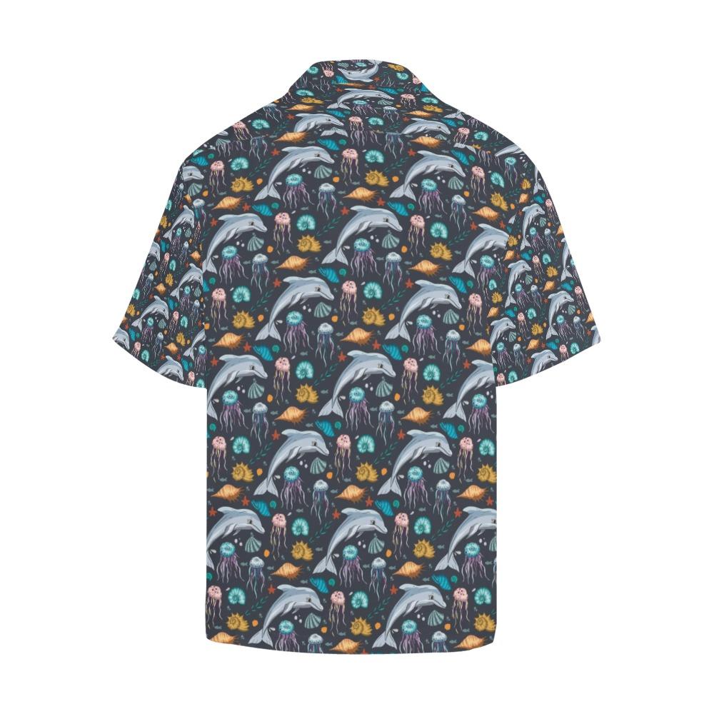 Underwater Dolphin Print Design Hawaiian Shirt