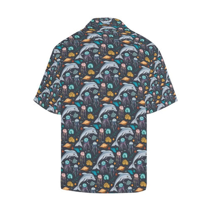 Underwater Dolphin Print Design Hawaiian Shirt