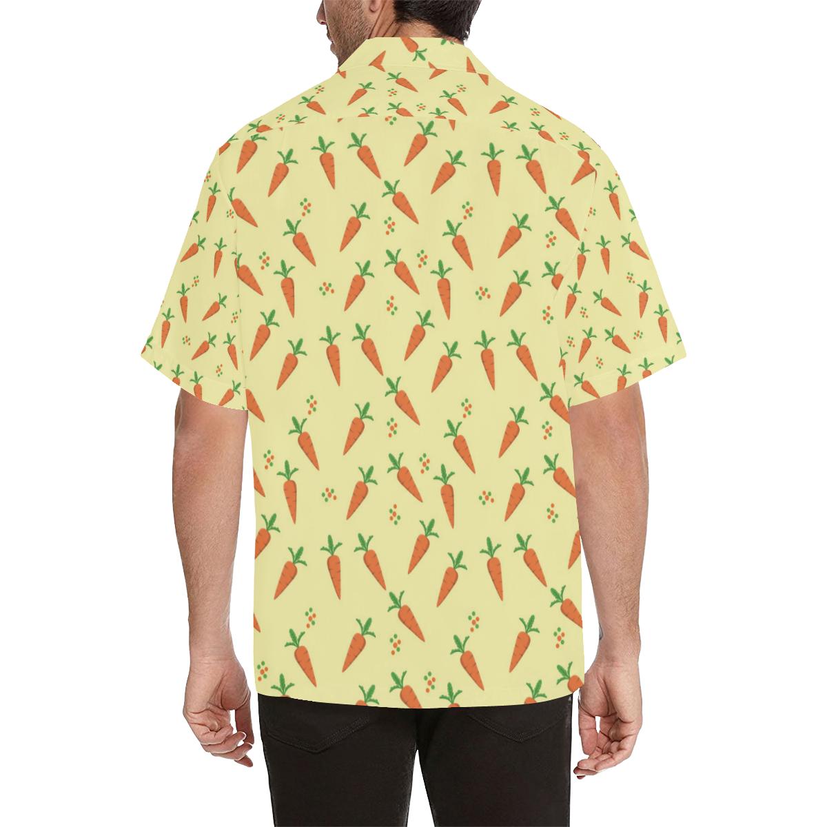 Carrot Pattern Print Design Hawaiian Shirt
