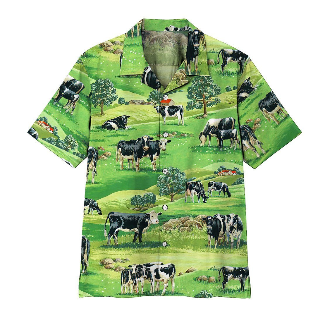  3D Dairy Cow Hawaii Shirt