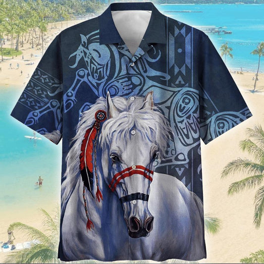 Indigenous Horse Hawaiian Shirt | For Men &amp;amp; Women | Adult | Hw8784