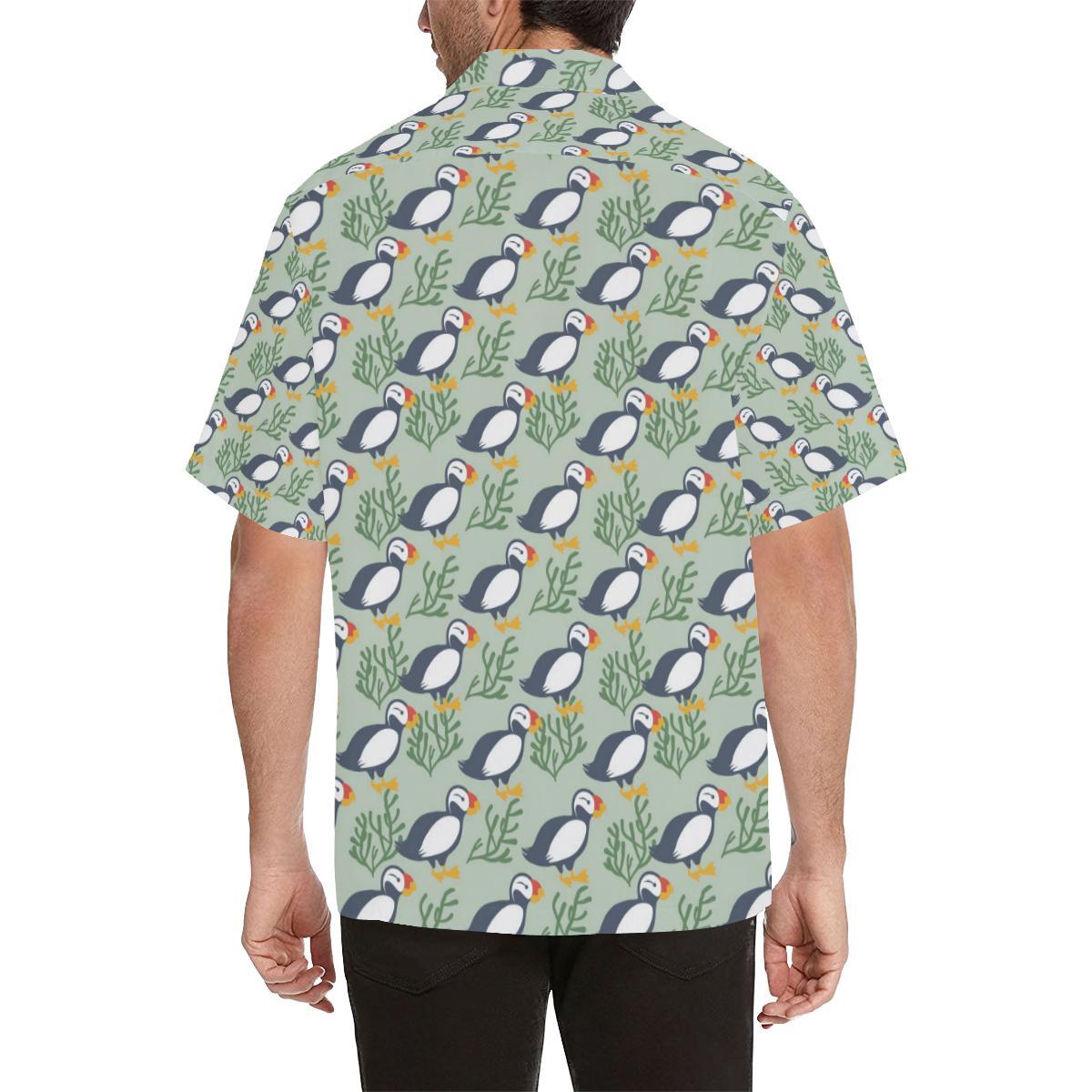 Puffin Pattern Print Design A Hawaiian Shirt
