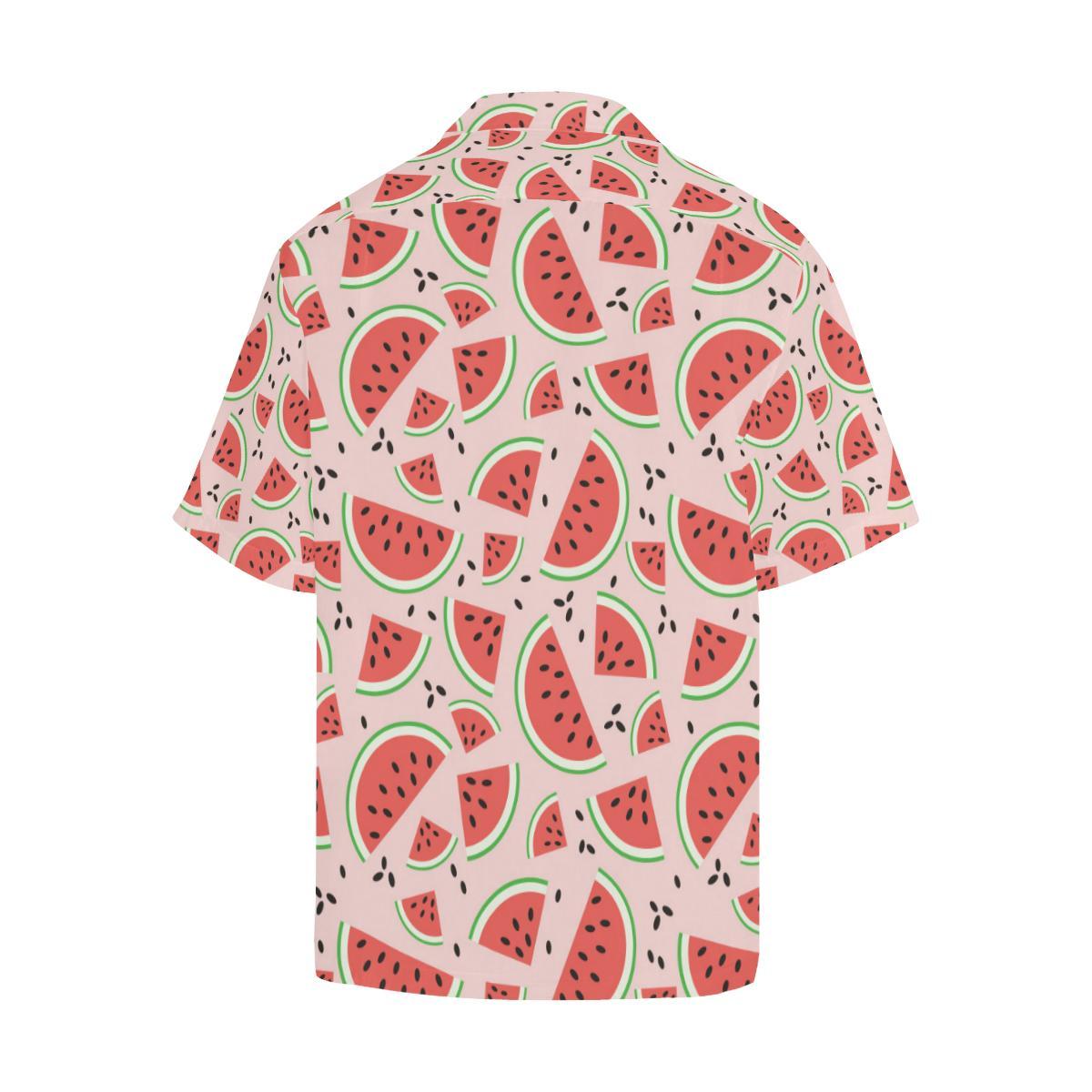 Watermelon Pattern Mens All Over Print Hawaiian Shirt