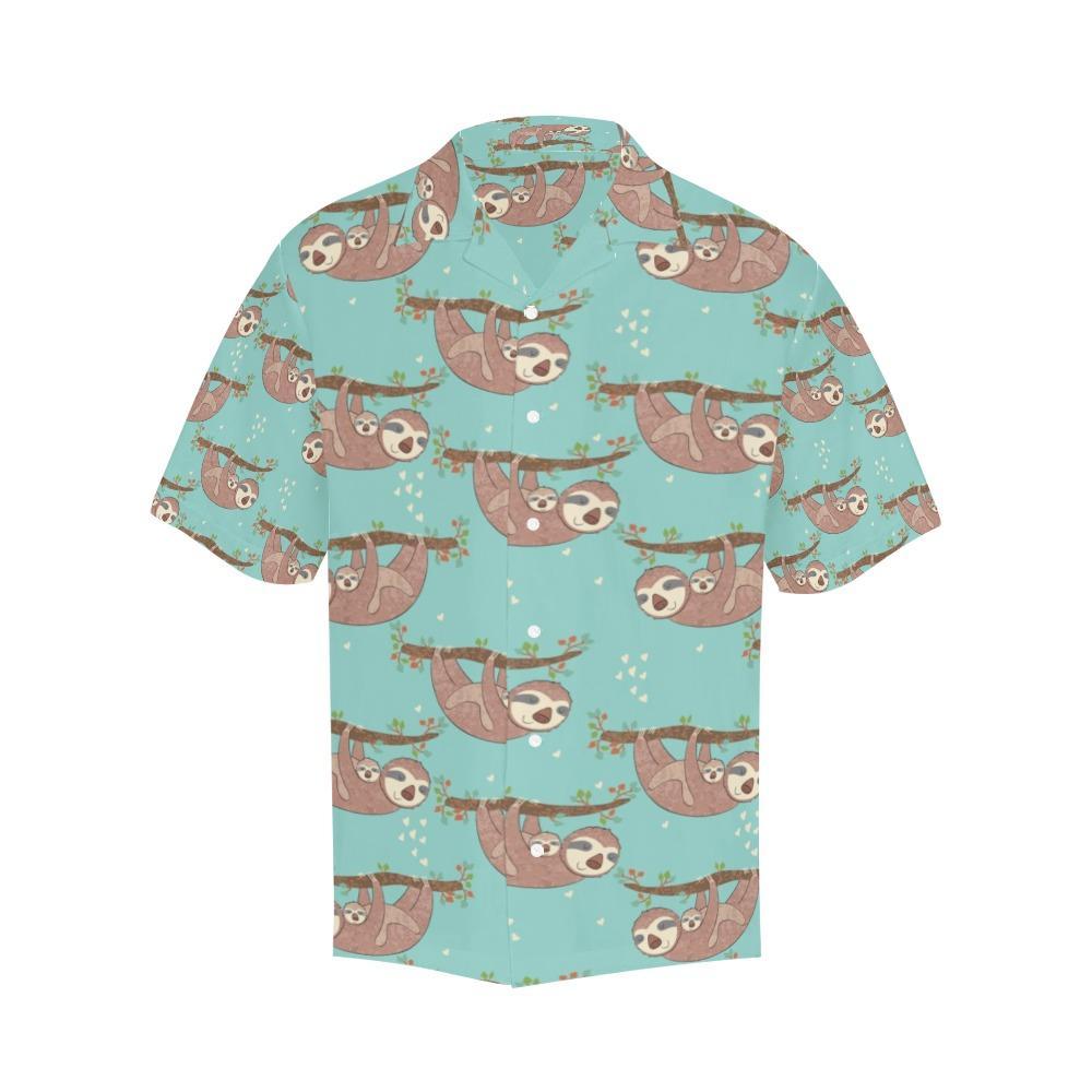 Sloth Print Design Hawaiian Shirt