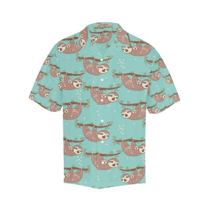 Sloth Print Design Hawaiian Shirt