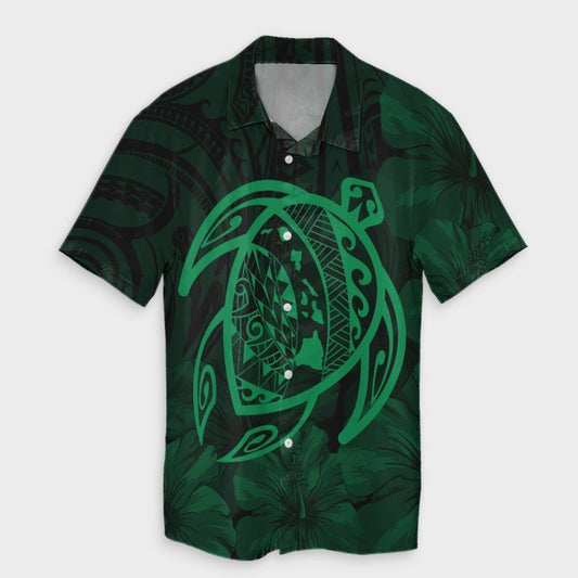 Map Turtle Green Hawaiian Shirt | For Men &amp;amp; Women | Adult | Hw8294