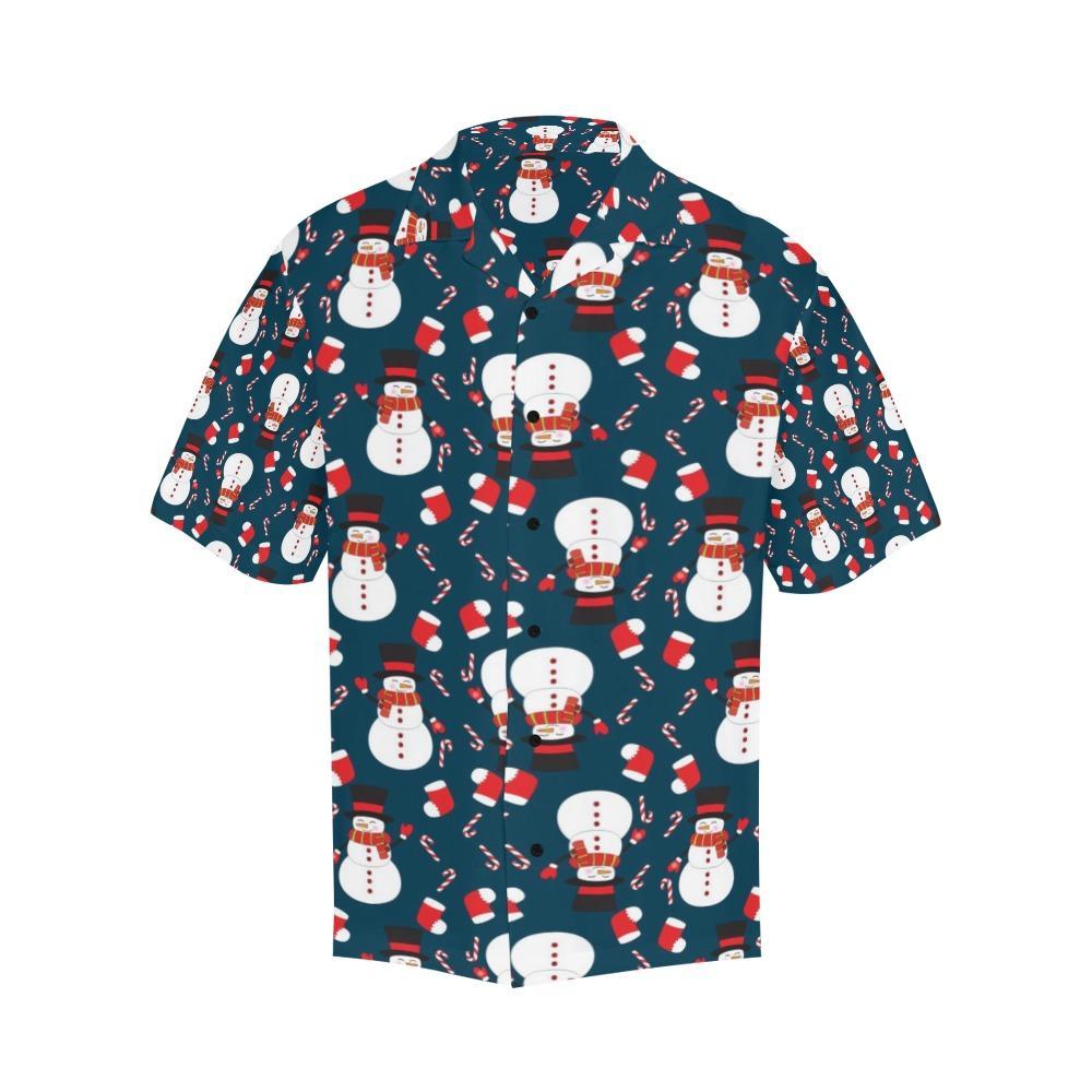 Snowman Print Design Hawaiian Shirt