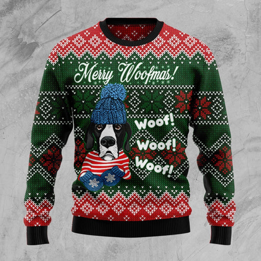 Great Dane Woofmas Ugly Christmas Sweater 