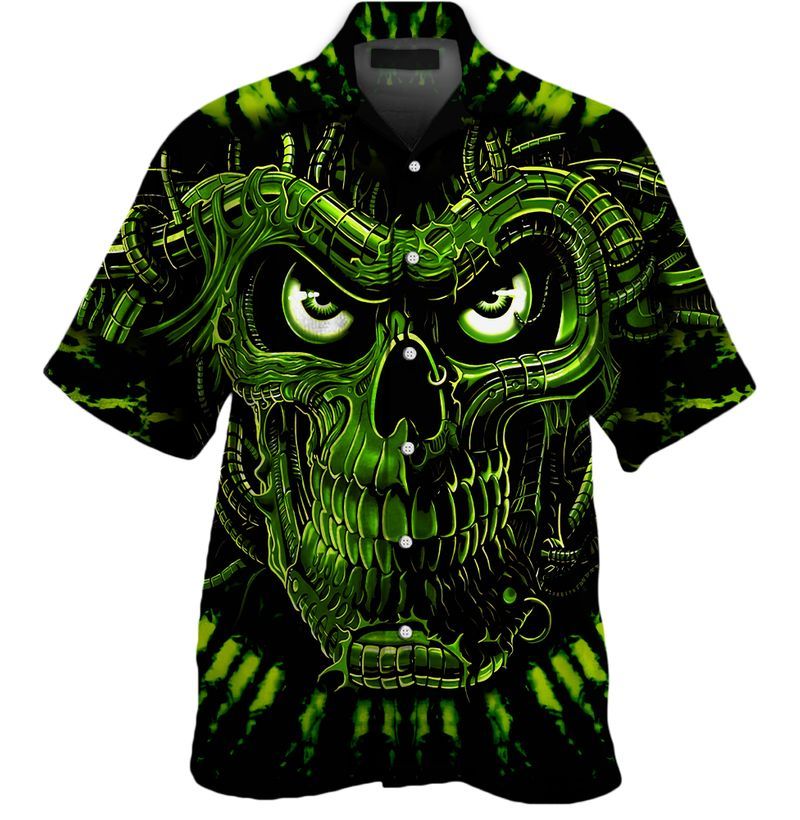 Hazardous Skull   Black Awesome Design Unisex Hawaiian Shirt For Men And Women Dhc17063897