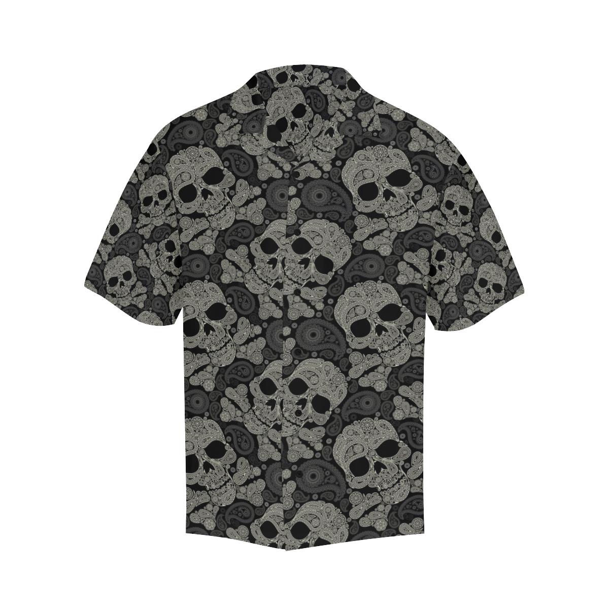 Paisley Skull Pattern Print Design A Hawaiian Shirt