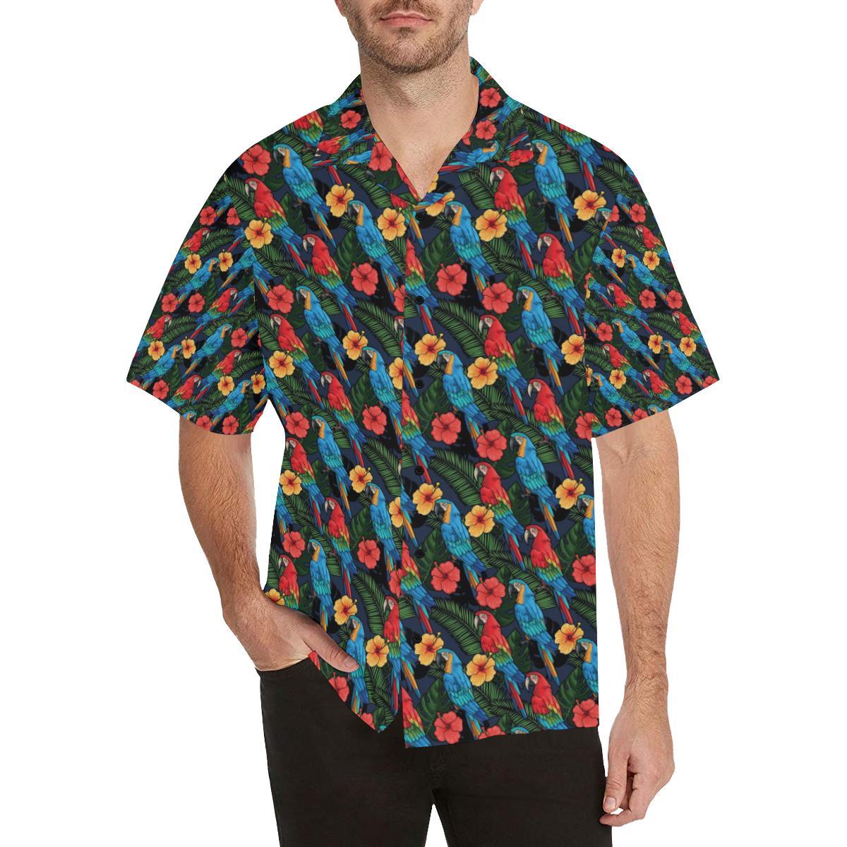 Parrot Pattern Print Design A Hawaiian Shirt