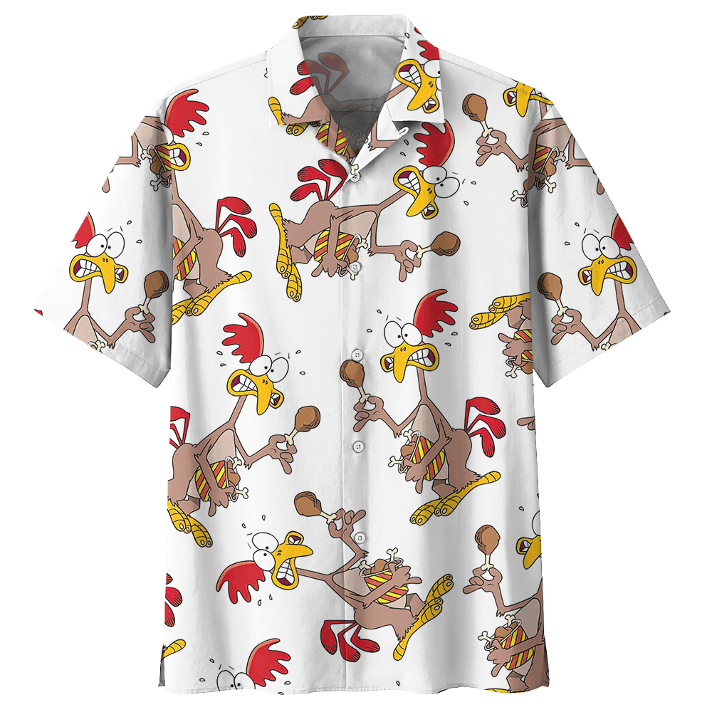 Chicken   White Awesome Design Unisex Hawaiian Shirt For Men And Women Dhc17063663