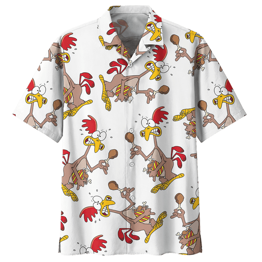 Chicken   White Awesome Design Unisex Hawaiian Shirt For Men And Women Dhc17063663