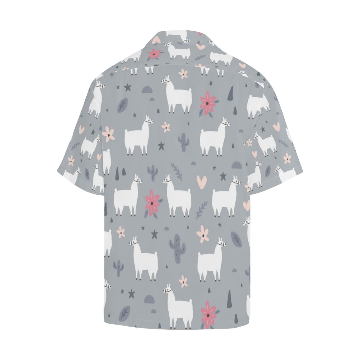 Llama Pattern Print Design 0 Hawaiian Shirt