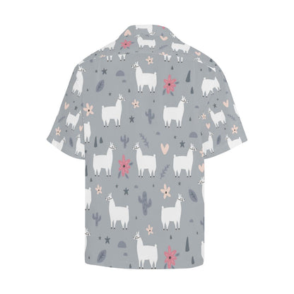 Llama Pattern Print Design 0 Hawaiian Shirt