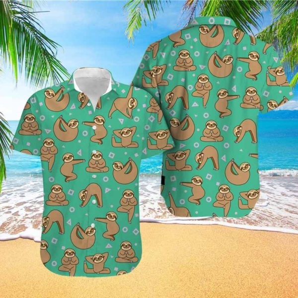 Cute Sloth Hawaiian Shirt | For Men &amp;amp; Women | Adult | Hw7989