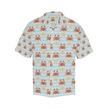 Crab Pattern Print Design Hawaiian Shirt