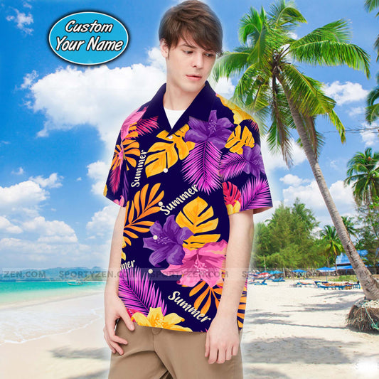 Funny Unisex Custom Tropical Hawaiian Shirts 3D #177L