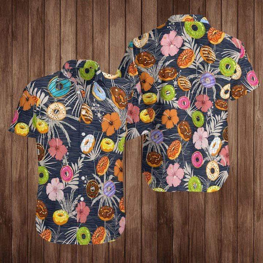 Doughnut Tropical Unisex Hawaiian Aloha Shirts