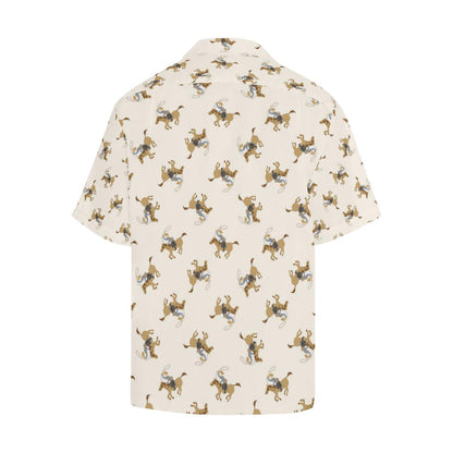 Cowboy Pattern Print Design Hawaiian Shirt