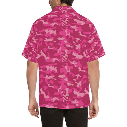 Camo Pink Pattern Print Design Hawaiian Shirt