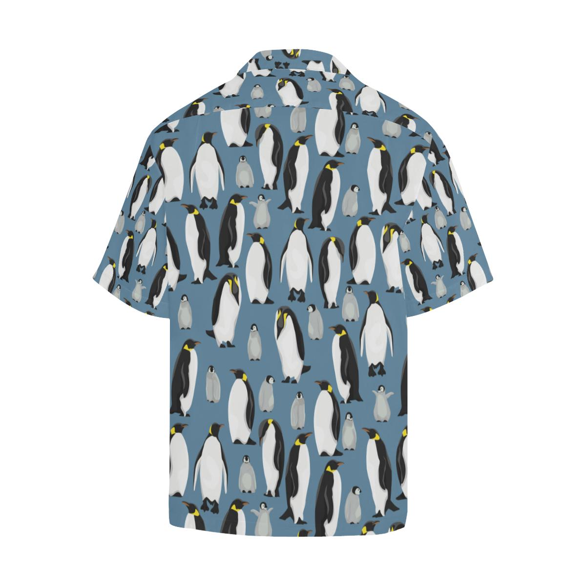 Penguin Pattern Print Design A Hawaiian Shirt