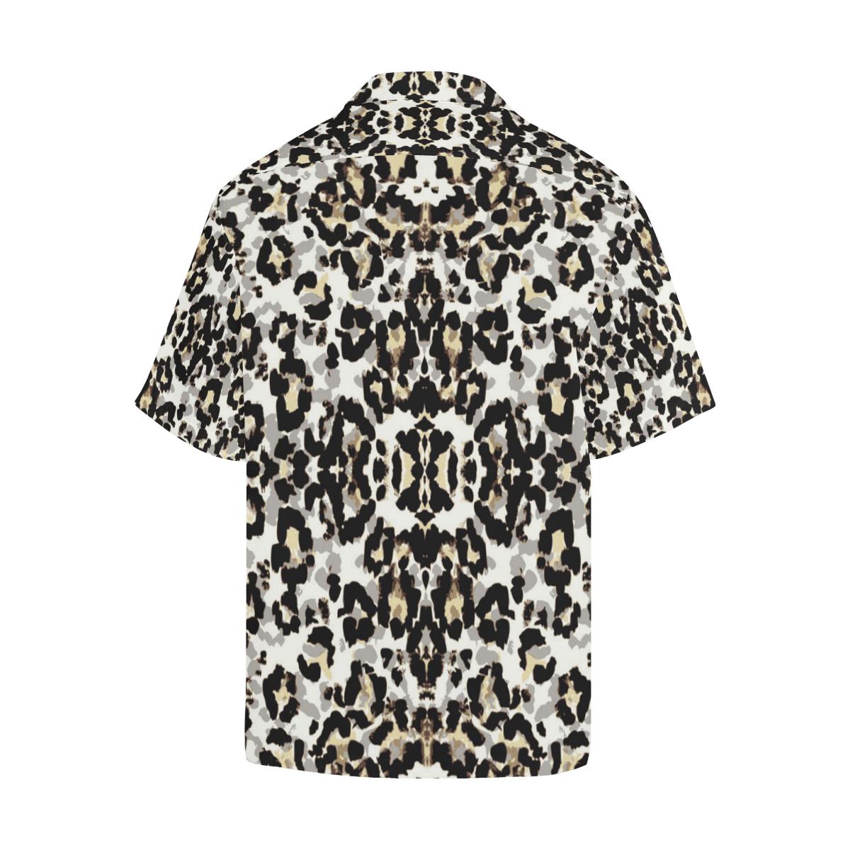 Leopard Skin Pattern Mens All Over Print Hawaiian Shirt