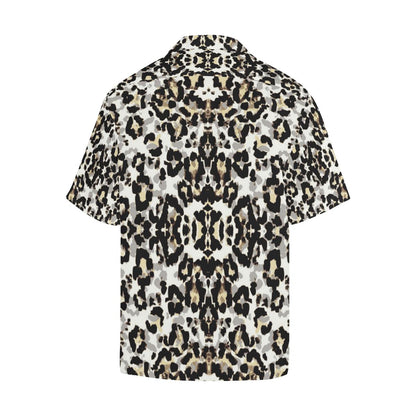 Leopard Skin Pattern Mens All Over Print Hawaiian Shirt