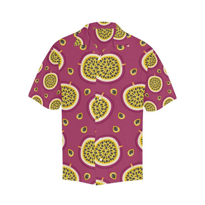 Sliced Passion Fruit Pattern Mens All Over Print Hawaiian Shirt