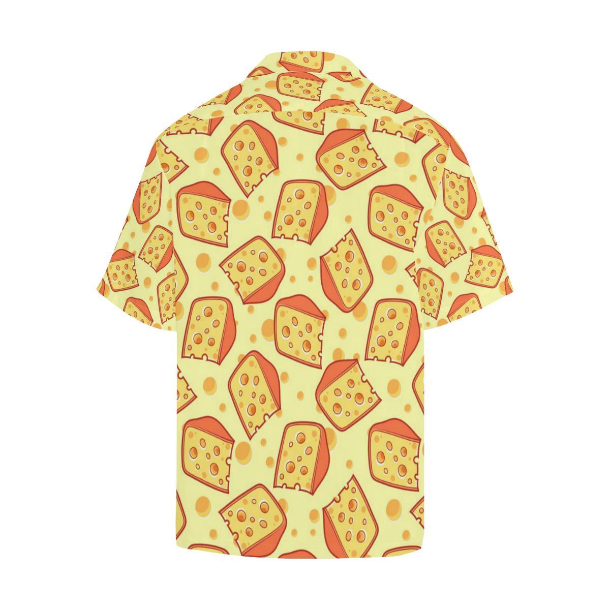 Cheese Pattern Mens All Over Print Hawaiian Shirt