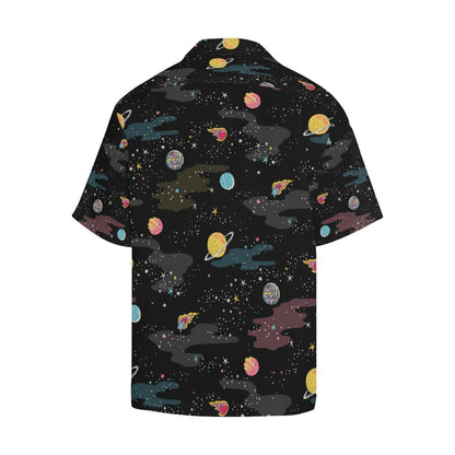 Space Pattern Mens All Over Print Hawaiian Shirt