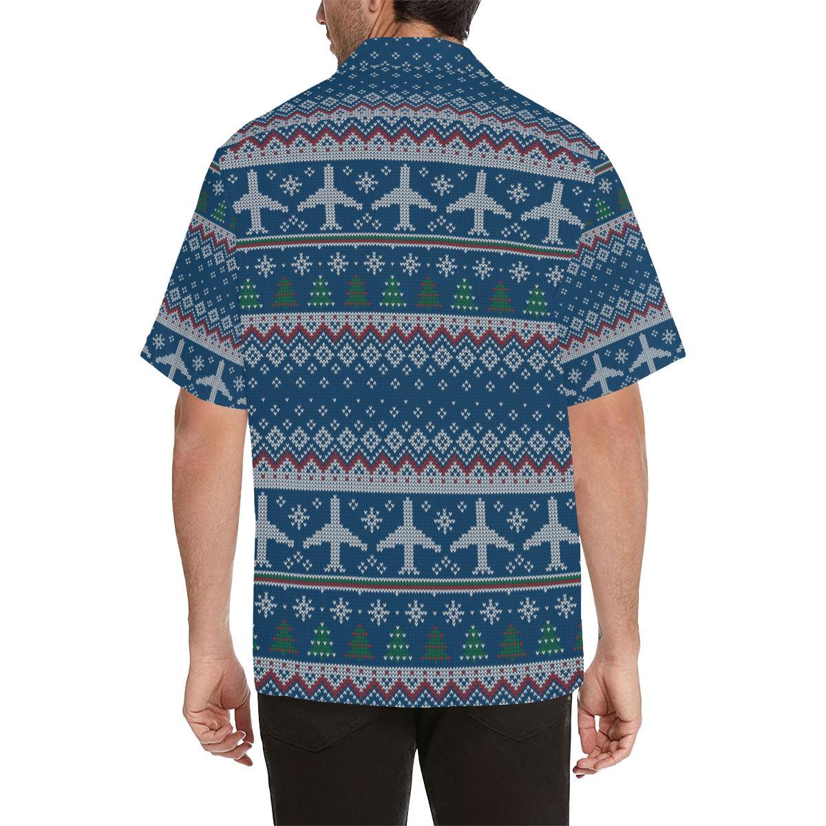 Airplane Sweater Printed Pattern Mens All Over Print Hawaiian Shirt